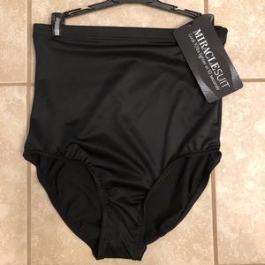 Miraclesuit Black Super High-Waist Bikini Bottoms